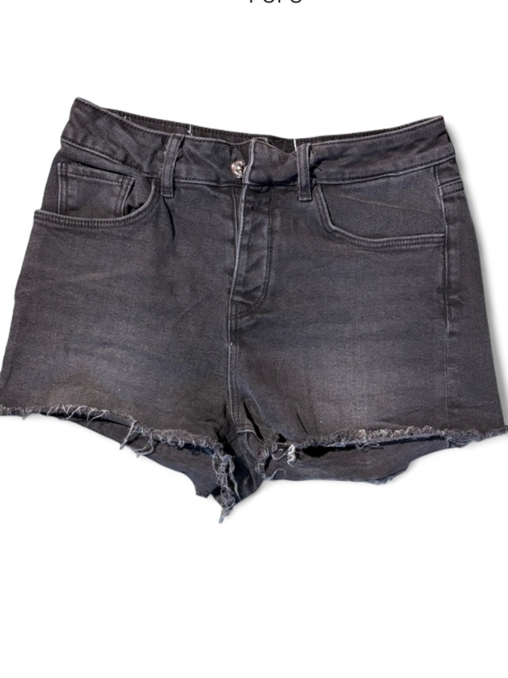 Denim Collection Black Cutoff Shorts NWOT Raw Hem Size 8/10